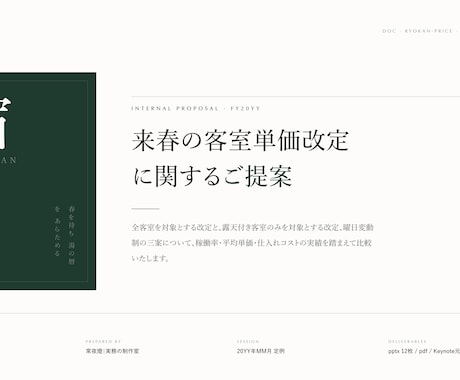 実務で使える資料を、短納期で作ります 明日の会議に間に合う提案書・営業資料を。 イメージ2