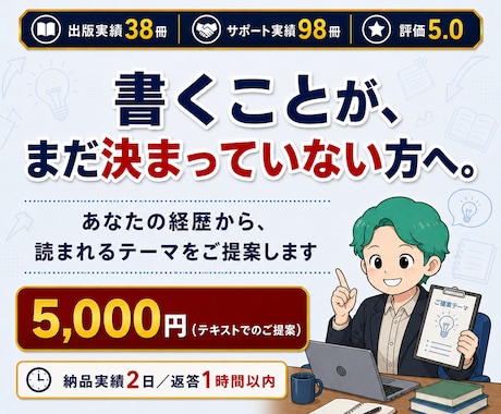 読まれる電子書籍テーマ提案をします イメージ1