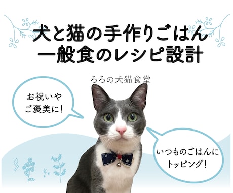 犬と猫の手作りレシピ(一般食)を作成いたします ペット栄養管理士兼獣医師による手作りレシピ作成サービスです イメージ1
