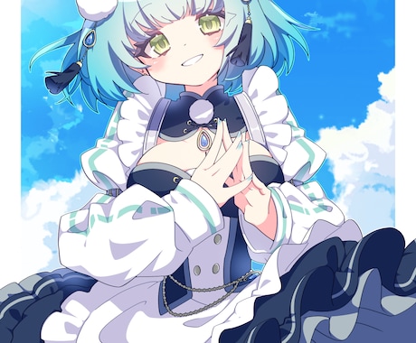 アニメ塗りのかわいいイラストを描きます 活動者様にオススメ！動画や配信のサムネイルにいかがですか？ イメージ2