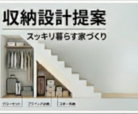 収納率10％以上・プロが教える収納設計します 「適材適所」の収納計画で、一生スッキリ暮らす家。 イメージ1