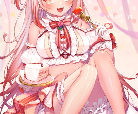 元気な子から色気のある素敵で可愛い女の子描きます むにっとした肌や質感を大事にした塗りをするのが得意です◡̈ イメージ1