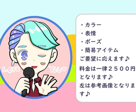 キュートでプリティーオリジナルアイコンを作成します 早く安く一律料金でご提供します！ イメージ2