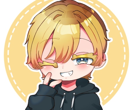 まるい目が特徴のかわいいイラストを描きます ふわふわキュートなゆめかわアイコンはいかがですか？ イメージ2