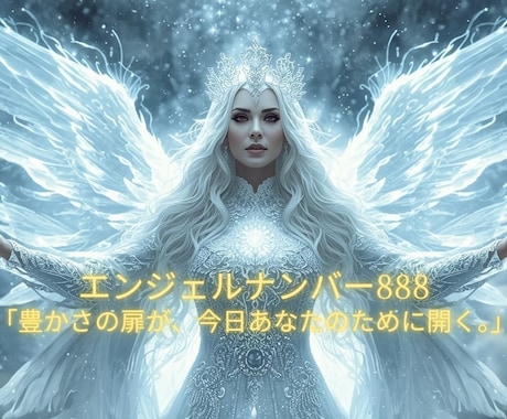 ５００円鑑定【ナンバー888】の導き占います 天使が伝える「恋愛・仕事・金運」３つの運気を整えるヒント イメージ1