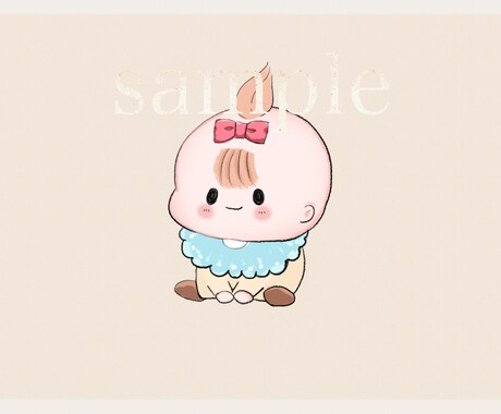 シンプル！ゆるふわかわいいイラストお描きします 商用利用可能！SNS用のアイコン等にお使いいただけます！ イメージ2