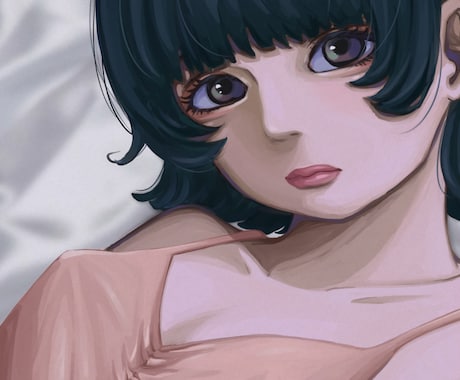 印象に残る魅力的なアイコン・イラスト描きます 大人っぽい！SNSや配信活動で覚えられやすい！背景や1枚絵◎ イメージ2