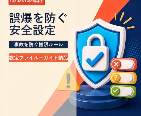 AIコーディングの誤爆を防ぐ安全設定を提供します 削除・強制送信などの事故を防ぐ権限ルール集 イメージ1