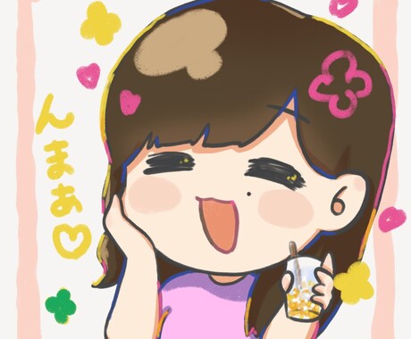 SNSのアイコンを描きます 正方形のイラストでアイコン用に作成します！ イメージ2