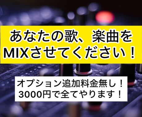 歌ってみた音源をミックスいたします 基本料金〜承ります。有料オプション以外の要望も相談可。 イメージ1
