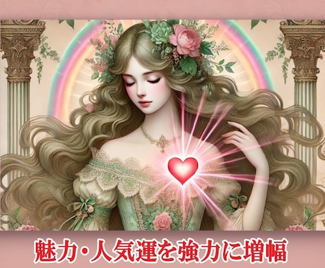 個人的魅力をアップします なぜか周りを惹きつけ、みんなが優しくなる イメージ1