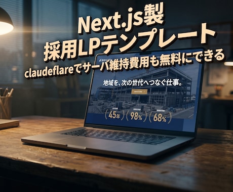 建設・現場系企業の採用LPを制作します Next.js製・スマホ対応・最短3日で納品 イメージ1