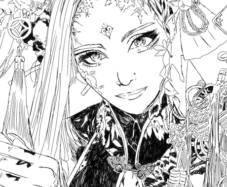 似顔絵。アイコンに使えると思います 主に模写です。キメキメの自撮りを少し味のある感じで描きます。 イメージ1