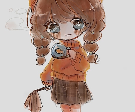かわいい♡デフォルメイラストを提供します SNSで目を引くかわいいデフォルメイラストをお描きします♡ イメージ2