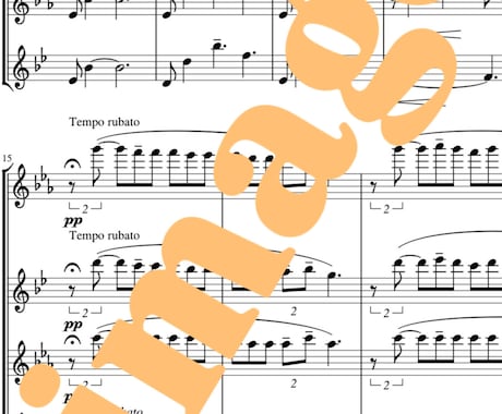 音源から耳コピをしオリジナル譜面を作成します ボーカル譜・ピアノ（初級〜上級）・ピアノ弾き語り・管楽器等 イメージ2