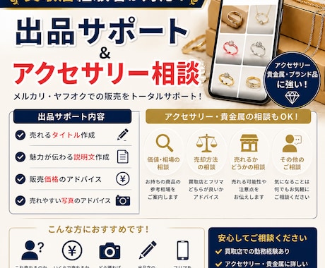 買取店経験者が出品サポートや価値相談を行います これ売れる？いくらで売る？をサポート！ イメージ1
