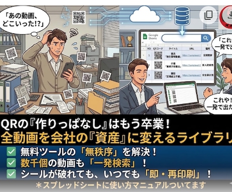 不動産チラシが動き出す！物件動画QR作成します 全動画ライブラリー化！検索機能で欲しい動画が即座に出ます イメージ2