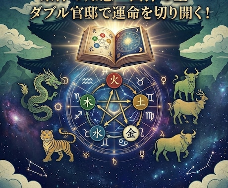 東洋×西洋の2視点であなたの本質を鑑定します 算命学と西洋占星術のダブル分析！生年月日だけでOK イメージ1