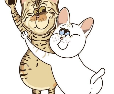 愛猫ちゃんの似顔絵描きます 飼っている猫ちゃんをポップに仕上げます！ イメージ2