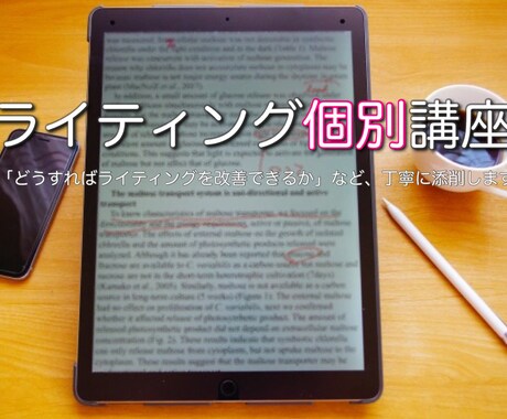 ライティング個別講座｜特典付！個別に添削指導します ライター初級・中級向け｜書く・稼ぐスキルを身に付ける！ イメージ1