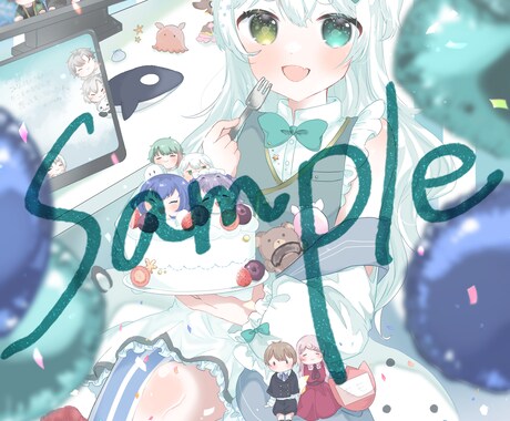 アイコンや一枚絵、サムネイラスト描きます 細かく相談◎商用利用可能、とにかく相談だけでも可能 イメージ2