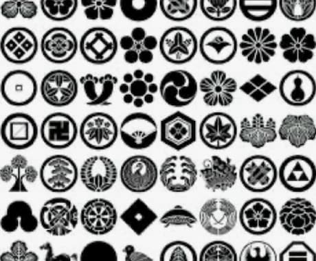 世界に一つだけの【家紋】作らせていただきます 仕事、SNS等で使う家紋精一杯作らせて頂きます♪ イメージ1
