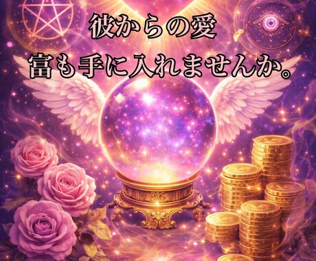 愛と富の覚醒◯魂を整え全てを得る秘術鑑定します 愛も豊かさも。我慢をやめて運命を好転。 イメージ1