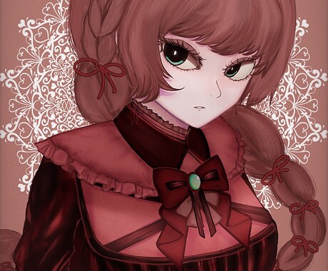 少女の耽美なイラストを描かせていただきます オリジナルのイラストが欲しい方に イメージ1