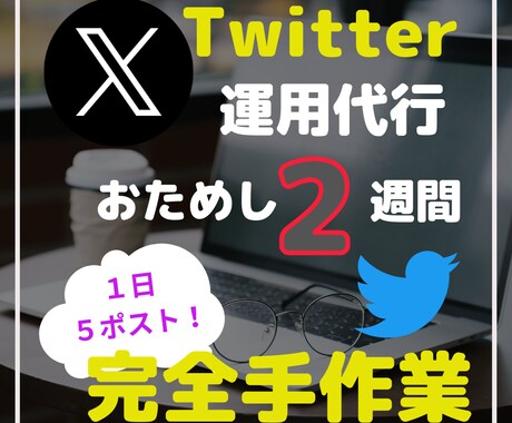 お試し2週間｜X(Twitter)の運用代行します 業者と思わせない！核心をつく1日5ツイートを戦略的に！ イメージ1
