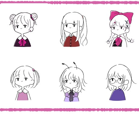 ラフでゆるめな人物イラスト描きます SNSでのアイコンにぴったりです！ イメージ2