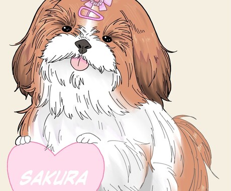 ペットのイラストます 大切なご家族を描かせて頂きます イメージ2
