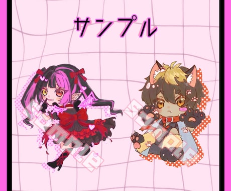 SD（デフォルメ･ミニキャラ）イラスト作成します アイコン･グッズ･配信等さまざまな場面で活躍！ イメージ2