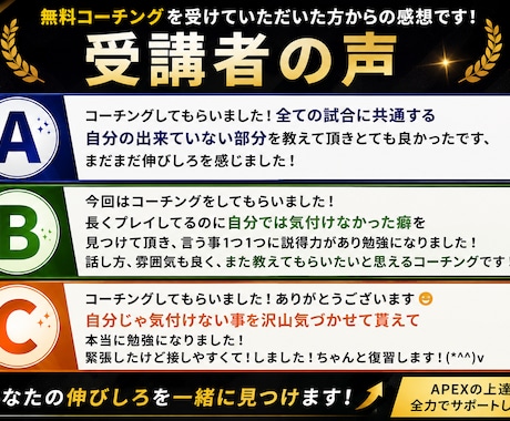 PC版 Apex Legendsのコーチングします プレデター＆現競技勢が教える優しいApexコーチング！ イメージ2