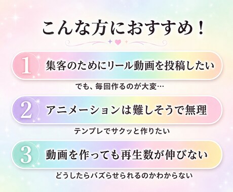 フォロワ増幅！リールテンプレ「属性分け」を作ります SNS集客向け動画Canvaテンプレをオーダーメイドで作成♪ イメージ2