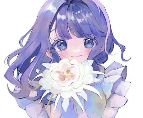 女性キャラ限定＊SNS用アイコンイラスト制作します たっぷり厚塗りでかわいいアイコン作ります！ イメージ2