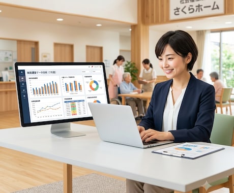 福祉施設のデータ集計をExcelで代行します 勤怠・利用者・稼働率などを見やすく集計 イメージ1