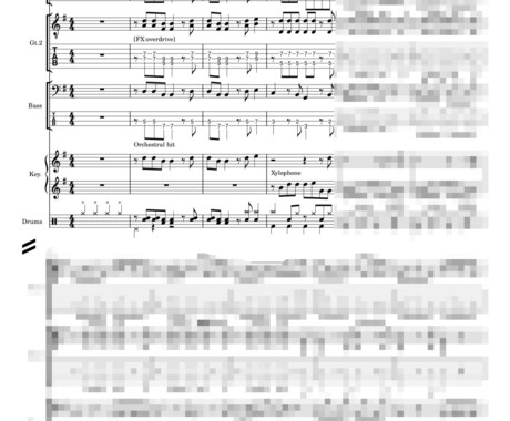 あなたの楽曲のフルスコア制作いたします DAWプロジェクトからフルスコアを制作致します。 イメージ2