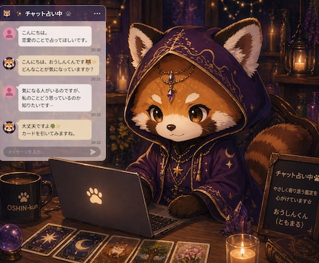 チャット占い（10分）占います 迷ったときに、そっと帰ってこれる場所 イメージ1