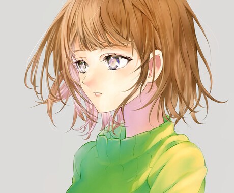 SNSアイコンイラストの制作引き受けます 透明感のあるイラスト届けます！ イメージ2