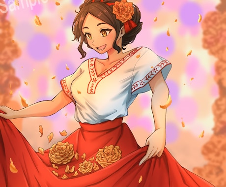 ご要望に沿ったイラスト制作いたします 異国風、民族衣装のイラストお任せください！ イメージ1