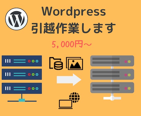 Wordpressサイトの引っ越しを行います 新レンタルサーバーの契約からサポート可能です イメージ1