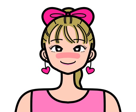 パッと目を引くポップなイラストを描きます 商用利用OK♡オシャレで可愛いアイコンに♡ イメージ1