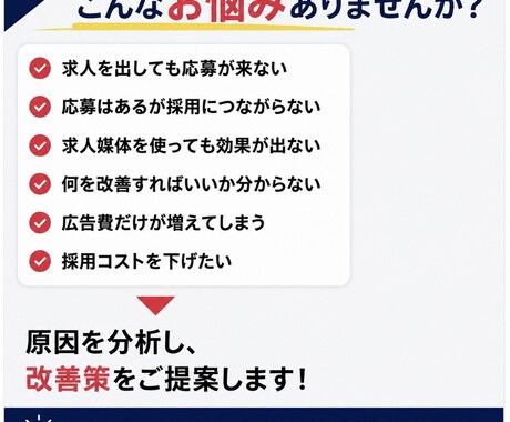 応募が来ない求人広告を現役人事が診断します 採用歴15年｜改善点・修正例・優先順位を納品 イメージ2