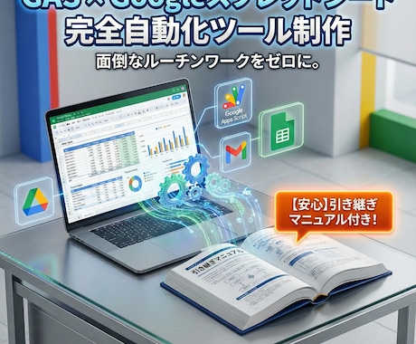 マニュアル付でGAS自動化ツール作ります もし担当者が辞めても安心！引き継ぎ簡単マニュアル付きで納品！ イメージ1