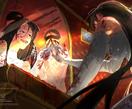 最短２日！MVのサムネ描きます 物語性のある背景込みの一枚絵を最短２日でお届けします イメージ1