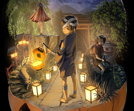 小説装画やサムネイル、広告等のイラスト制作承ります 光と空気感を演出した一枚をお届けします。 イメージ2