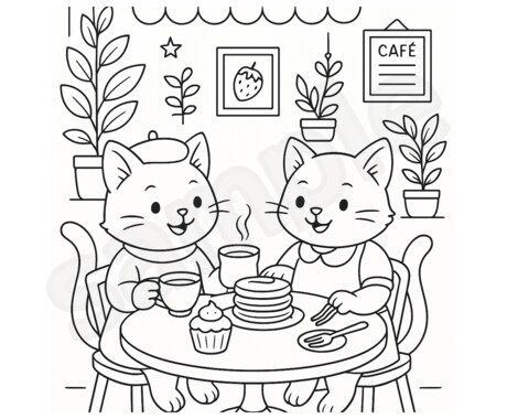 オーダーメイドでお子様用のぬりえ作成します こどもが喜ぶ！あなただけの可愛いぬりえ イメージ2