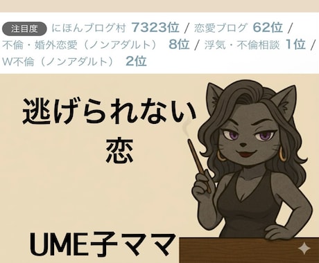 ブログ村1位　彼は本命？都合のいい女？見抜きます 修羅場を潜り抜けたママが彼の本音と本命条件を暴くわよ イメージ1