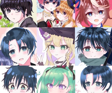 SNS用アイコン描きます かわいい絵柄でSNS使用できるアイコン描かせていただきます イメージ2