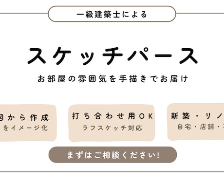 手描きの温かいパースでお部屋をイメージ化します イメージ1